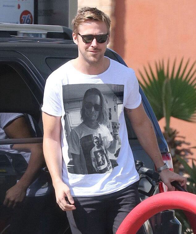 Now Ryan Gosling is Wearing a T-Shirt of Macauly Caulking wearing a T-Shirt...