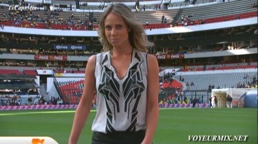 Incredible Video of Smokin' Hot Televisa World Cup Reporter Vanessa Huppenkothen Doing Sexy Things in Slow Motion
