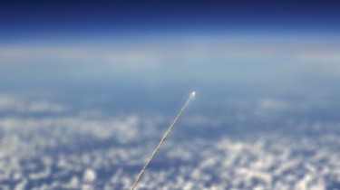 A Rocket Launch Seen From Space. Looks Like a Giant Erection.