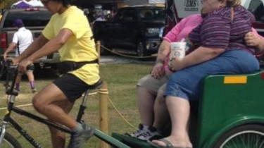 Fat People are a Rickshaw Driver's Worst Nightmare