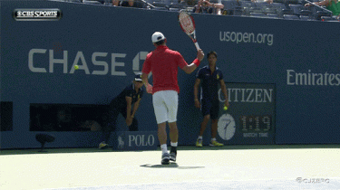 Kei Nishikori's No-look Racket Bounce Flip Trick
