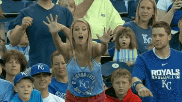 Kid Steals a Foul Ball From a Very Pretty Girl in Kansas City