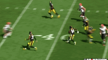 Steelers' Antonio Brown Dropkicks Browns Punter Spencer Lanning