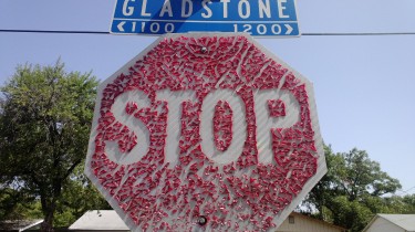 There is Something Creepy About a Flaying Stop Sign