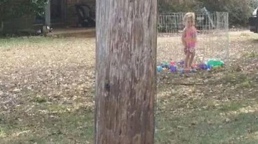 When You Can't Afford a Pack n Play, Just Put Your Kid in a Dog Pen