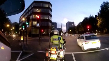 woman runs red light