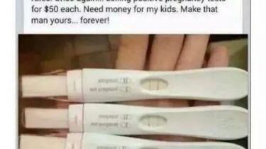 Woman Selling Positive Pregnancy Tests Online for $50 a Pop