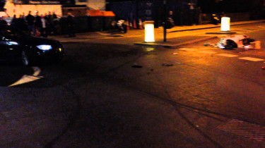 moped rider crashes into bmw london