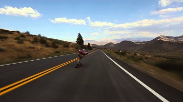 skateboarder wipes out at 65 mph