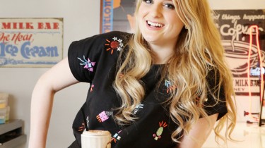 Hot Pic of Meghan Trainor Eating a Milkshake