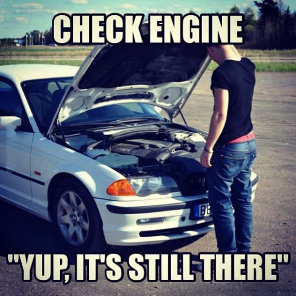 What a Hipster Does When the Check Engine Light Comes On